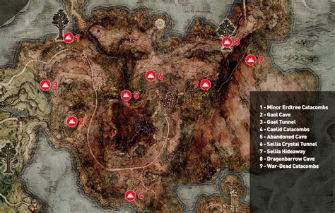 Elden Ring Guide: Caelid Dungeon Locations | Crystal tunnels, Farum, Rings