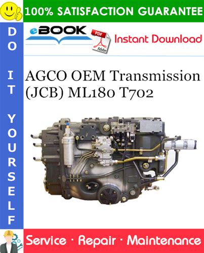 Agco Oem Transmission Jcb Ml180 T702 Service Repair Manual Facebook