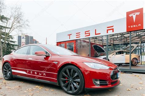 Tesla Model S Electric Car Zero Emissions Stock Editorial Photo
