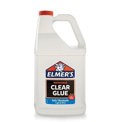 Elmers Liquid School Glue Clear Washable 1 Gallon Great For