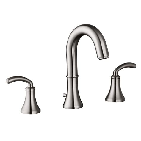 Brushed gold 8 inch wide spread faucet. Yosemite Home Decor Deck Mount 8-Inch Widespread Lavatory ...