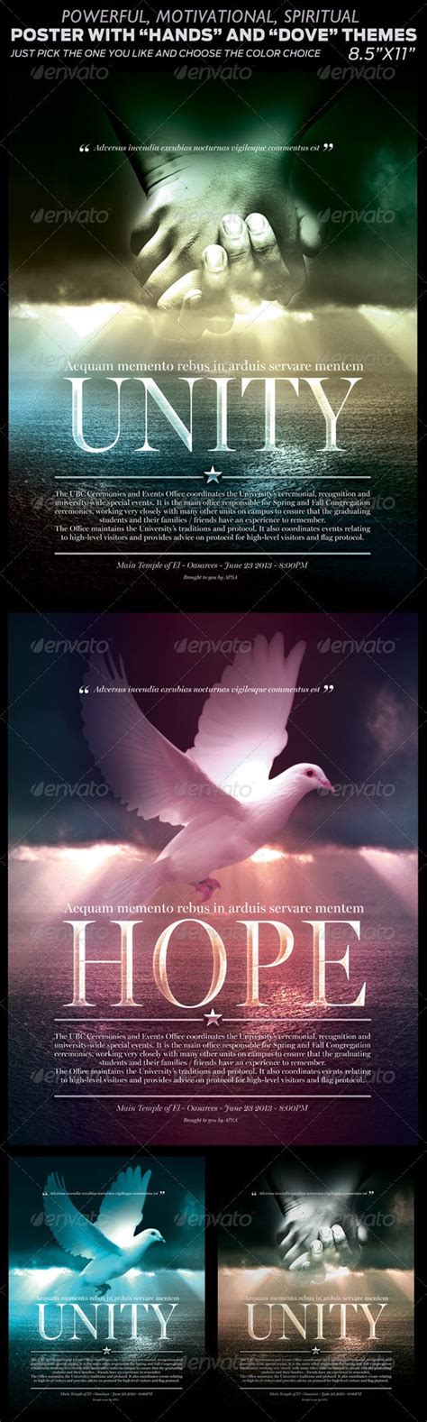 Spiritual Poster With Two Themes Print Templates Graphicriver