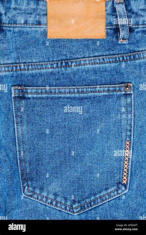 Background Jeans Back Pocket Of Trousers Stock Photo Alamy