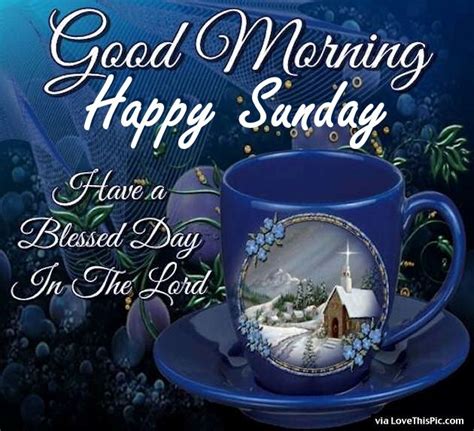 Good Morning Happy Sunday Have A Blessed Day Pictures Photos And