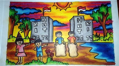 Gambar berikut adalah gambar balon udara gambarnya sangat sederhana dan mudah untuk diwarnai. Gambar Ilustrasi Kemerdekaan Yang Mudah Digambar | Hilustrasi