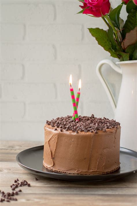 One Bowl Mini Chocolate Cake With Mocha Buttercream Nourish And Fete