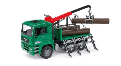 Bruder Toys Man Timber Truck With Loading Crane And 3