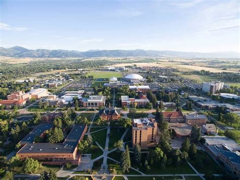 Aerial View Of Montana State University At Bozeman Montana Montana
