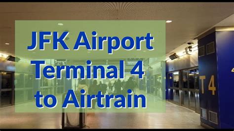 Jfk Airport Terminal 4 Arrivals To Airtrain Walk Youtube