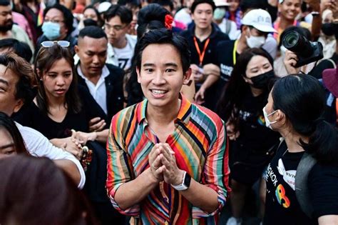 Leading Candidate For Thai Prime Minister Joins Pride Parade Advocates For Same Sex Marriage