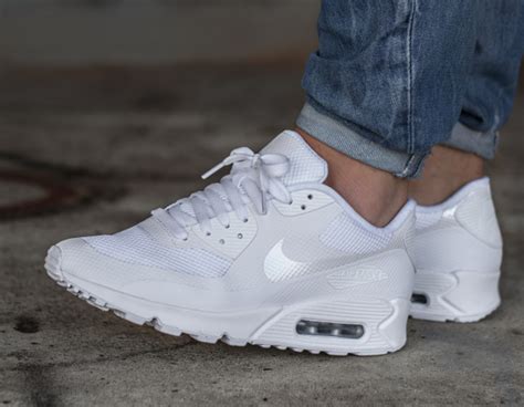 Nike Air Max 90 Hyperfuse Id Triple White Sneakers Actus