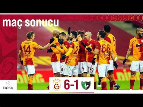Galatasaray 6 1 Denizlispor Maç Özeti galatasaray denizlispor YouTube
