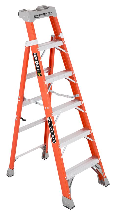 Louisville Ladder Fxs1506 6 Ftfiberglass Cross Step Ladder Type Ia