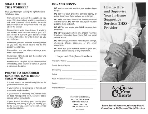 PUB 190 - How To Hire And Supervise Your In-Home Supportive Services