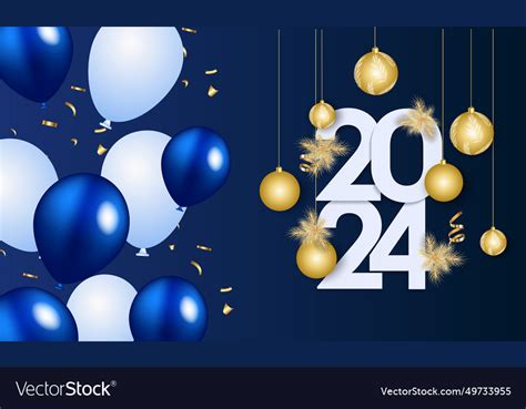 Happy New Year Elegant Gold Text Royalty Free Vector