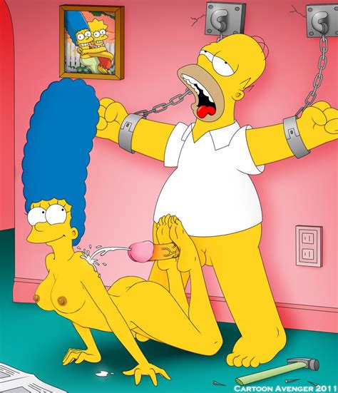 Rule 34 Cartoon Avenger Cum Edit Feet Footjob Homer Simpson Marge Simpson Simpsons The