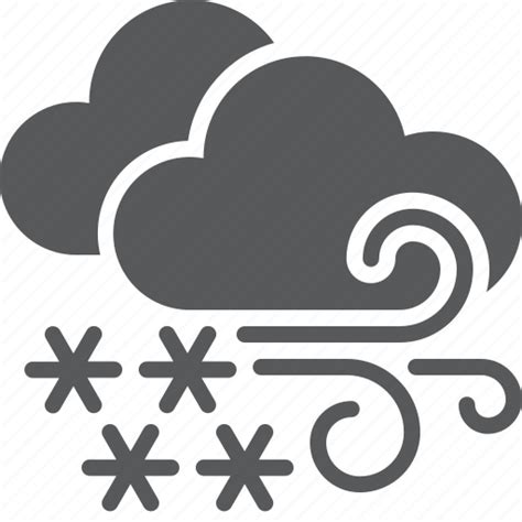 Blizzard Snow Storm Weather Wind Icon