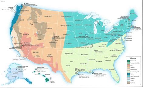 Climate Region Map Road Trip Usa Pinterest Middle School