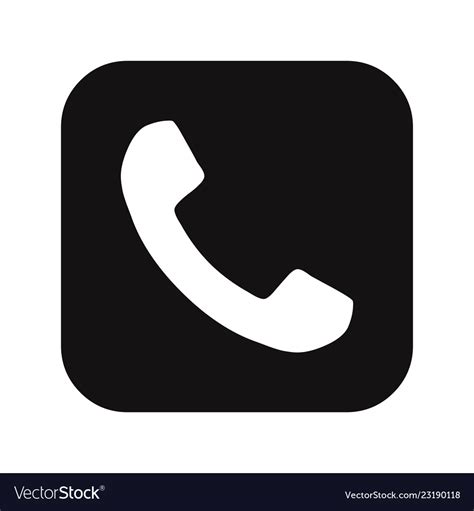 Telephone Call Button Icon Royalty Free Vector Image