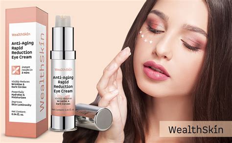 Amazon Com Wealthskin Anti Aging Rapid Reduction Eye Cream Visibly Reduce Under Eye Bags