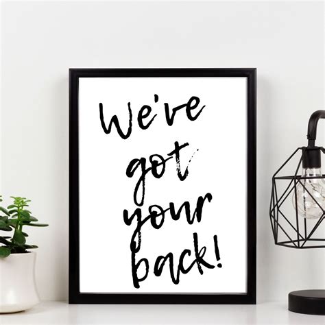 Weve Got Your Back Printable Artwork Digital Print Chiro Etsy España