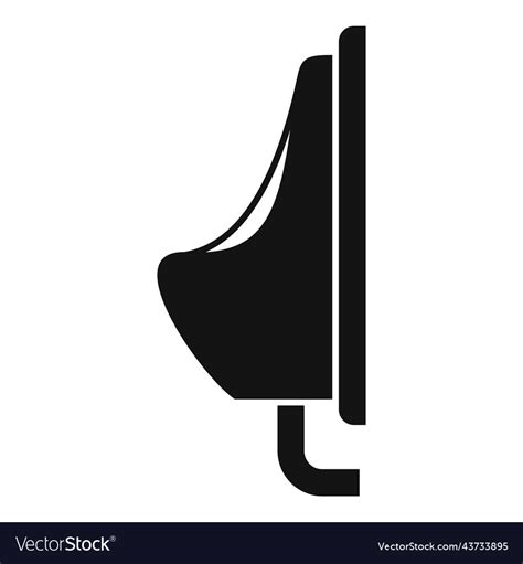 Urinal Icon Simple Water Pipe Royalty Free Vector Image