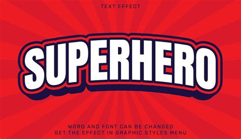 Premium Vector Superhero Text Effect Template In 3d Design