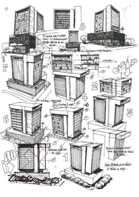 Dibujos De Arquitecto Arch Joaquín Oleastro Serra Sketches