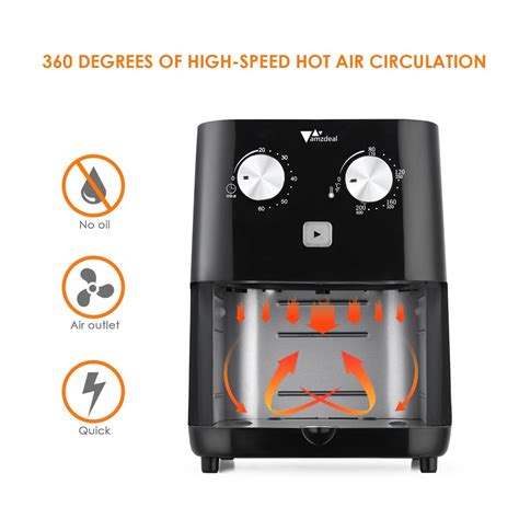 Amzdeal Mini Air Fryer 15 Liter