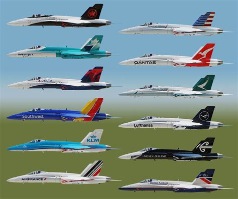 Airline Livery Master Collection F 18