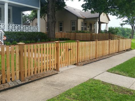 4 Foot Custom Picket Style Fence Wood Fence Wood Fence Design Front