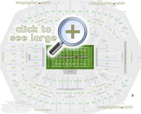 Mercedes Benz Stadium Seat And Row Numbers Detailed Seating Chart