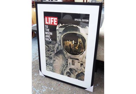 Reproduction Print Of Life Magazine Cover 1969 Apollo 11 Moon Landing