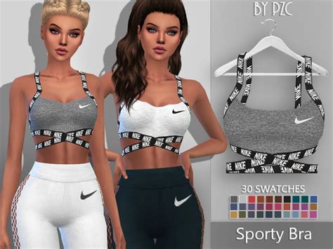 Pinkzombiecupcakes Nike Sporty Bra 897666 Mods Sims Sims 4 Body Mods