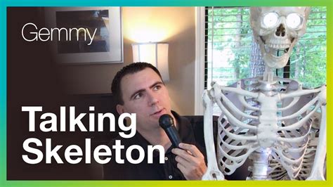 Halloween Review Animated Talking Skeleton Decoration By Gemmy Youtube