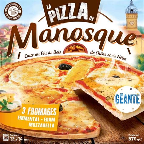 Pizzas Surgelées Pizza 3 Fromages Format Familiale La Pizza De Manosque