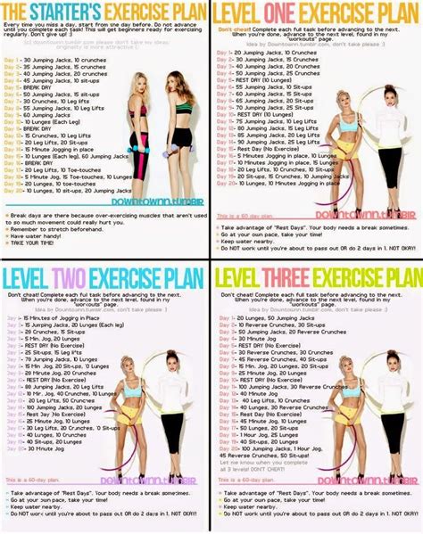 Health Nutrition And Fitness Full Plan Exercise Fun Workouts