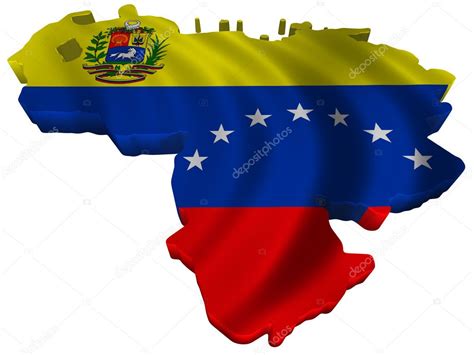 Mapa De Venezuela Tricolor