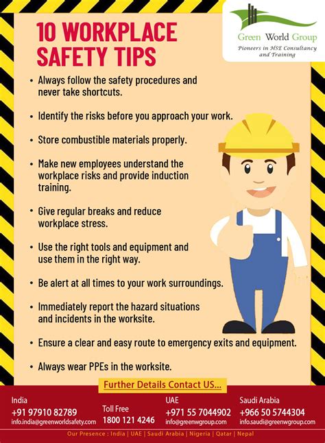 Workplace Safety Tips Gwg