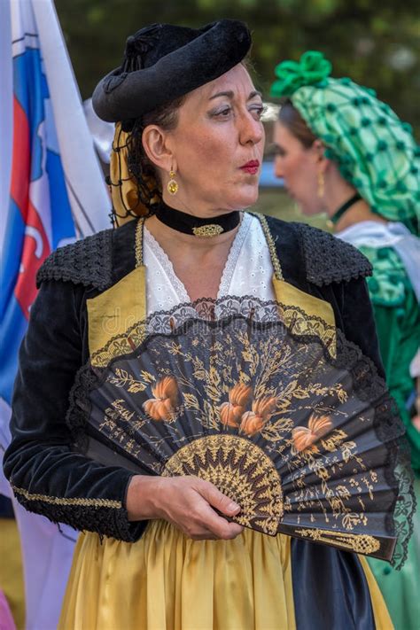 spanish mature women dancer in traditional costume editorial photo image of handmade folklore