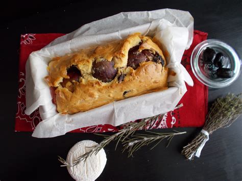 Cake salé chèvre- jambon cru-olives