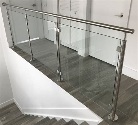 Stairs And Glass Railing Glass Staircase Design Steel Glass