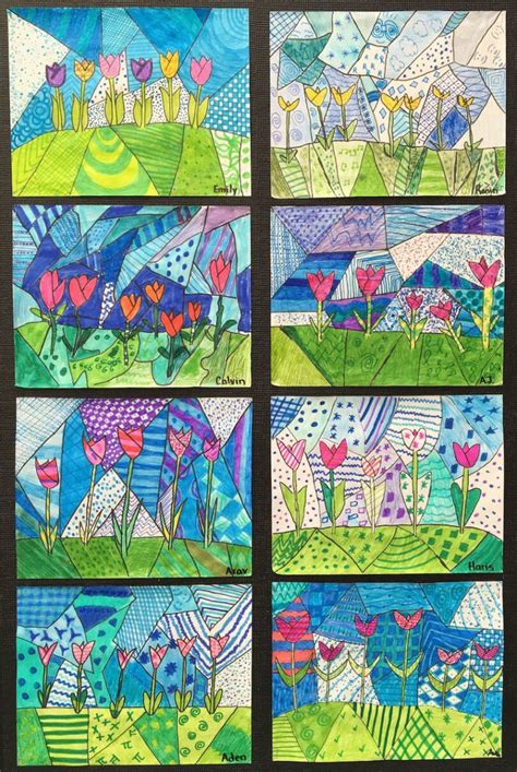 Arts Visuels Spring Art Spring Art Projects Elementary Art Projects