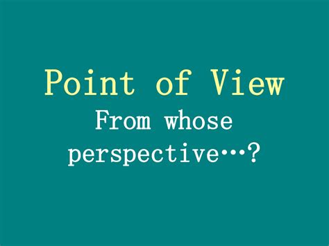 Different Point Of View Quotes Quotesgram