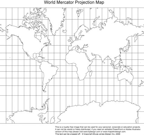 Free World Map Projection Mercator And Robinson Printable Blank Maps My XXX Hot Girl