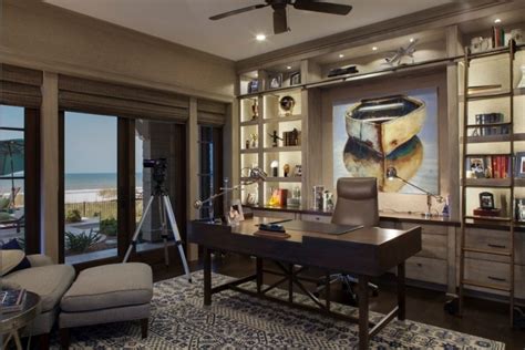20 Coastal Home Office Designs Decorating Ideas Design