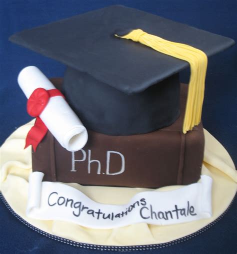 Wow, look at you becoming a phd student and shit: Blissfully Sweet: A Graduation Cake fit for a PhD