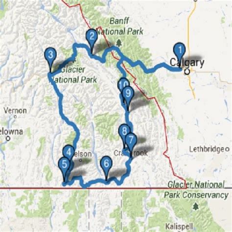 Great Circle Route Route Circle Camping Trips