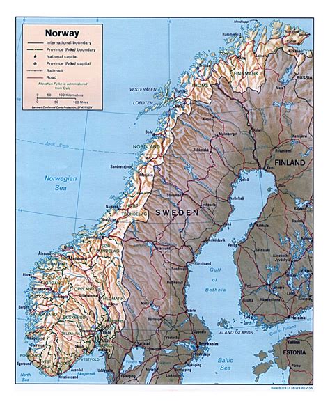 Detailed Political Map Of Norway Ezilon Maps Porn Sex Picture