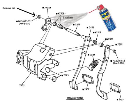I am trying to replace the clutch pedal bell crank lever ...